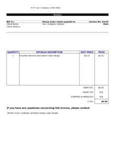 Ebook] Modele Document Word 2010 regarding Invoice Template Word 2010