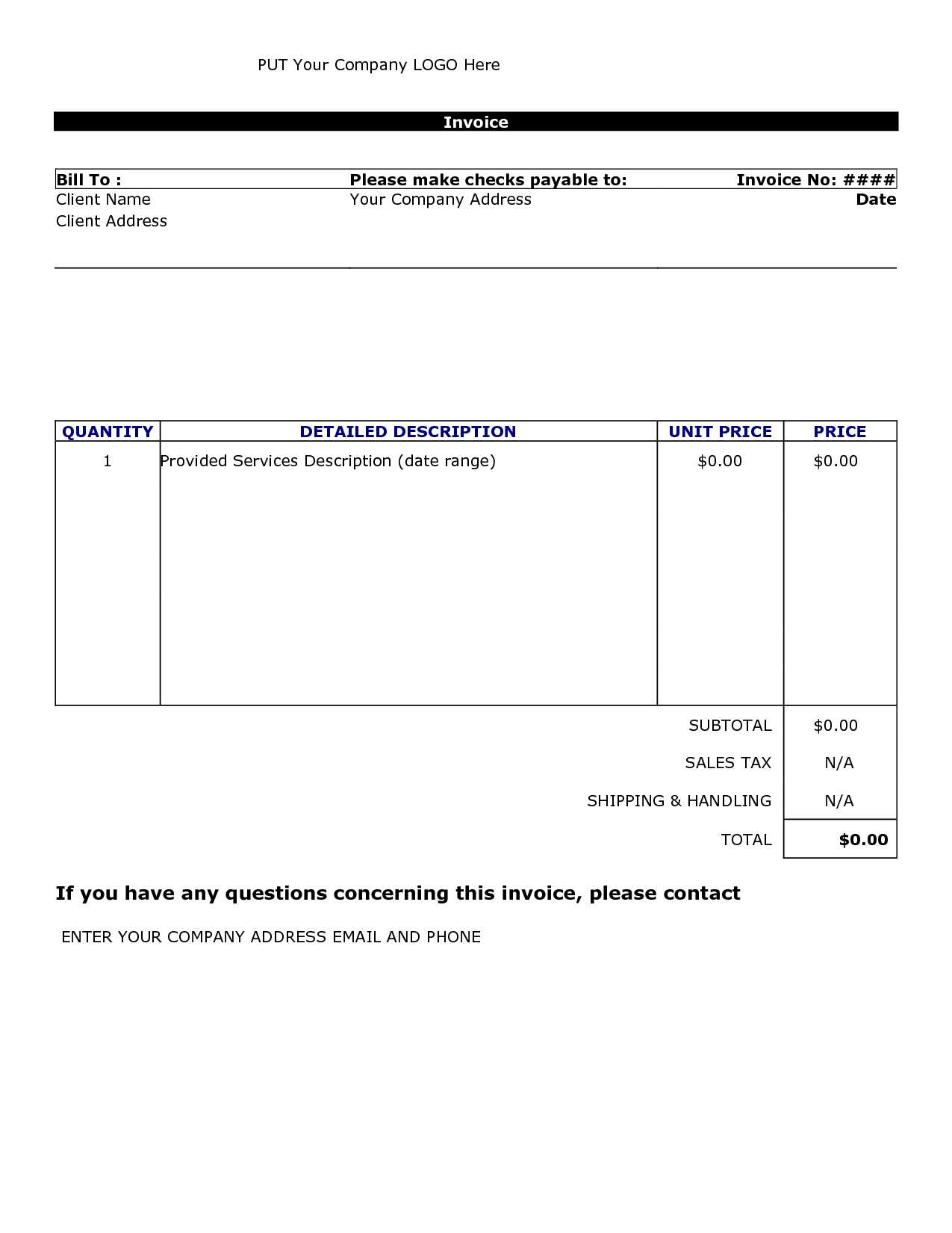 Ebook] Modele Document Word 2010 Regarding Invoice Template Word 2010