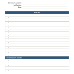 Effective Daily Report Template With Lists Of Action Field With Regard To Field Report Template