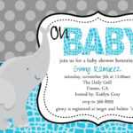 Elephant Baby Shower Invitation Templates Regarding Free Baby Shower Invitation Templates Microsoft Word