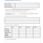 Employee Reference Check Form – 3 Free Templates In Pdf Throughout Check Request Template Word