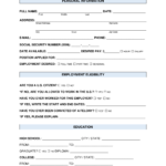 Employment Application Template Word – Papele Regarding Job Application Template Word Document