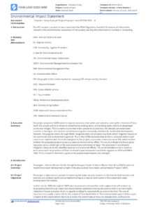 Environmental Impact Statement Example (Free And Customisable) pertaining to Environmental Impact Report Template
