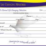 Eternal Life Visitor Card B | Creative Kingdom Designs Regarding Church Visitor Card Template Word