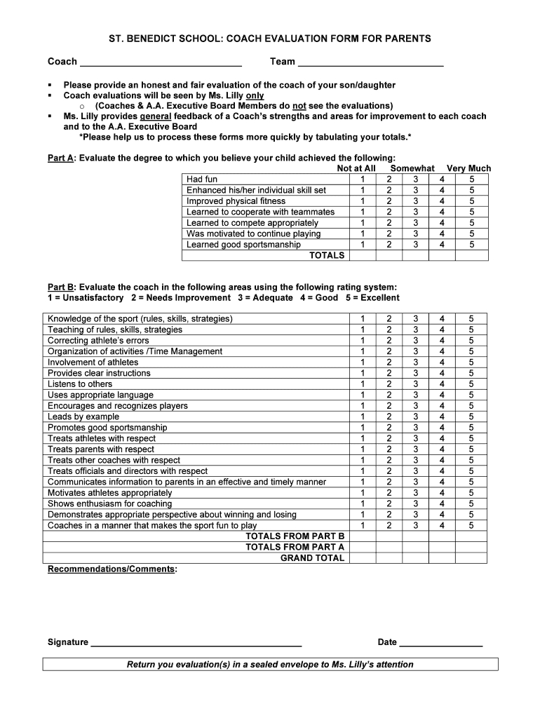 Evaluation Form – Fill Online, Printable, Fillable, Blank For Blank Evaluation Form Template