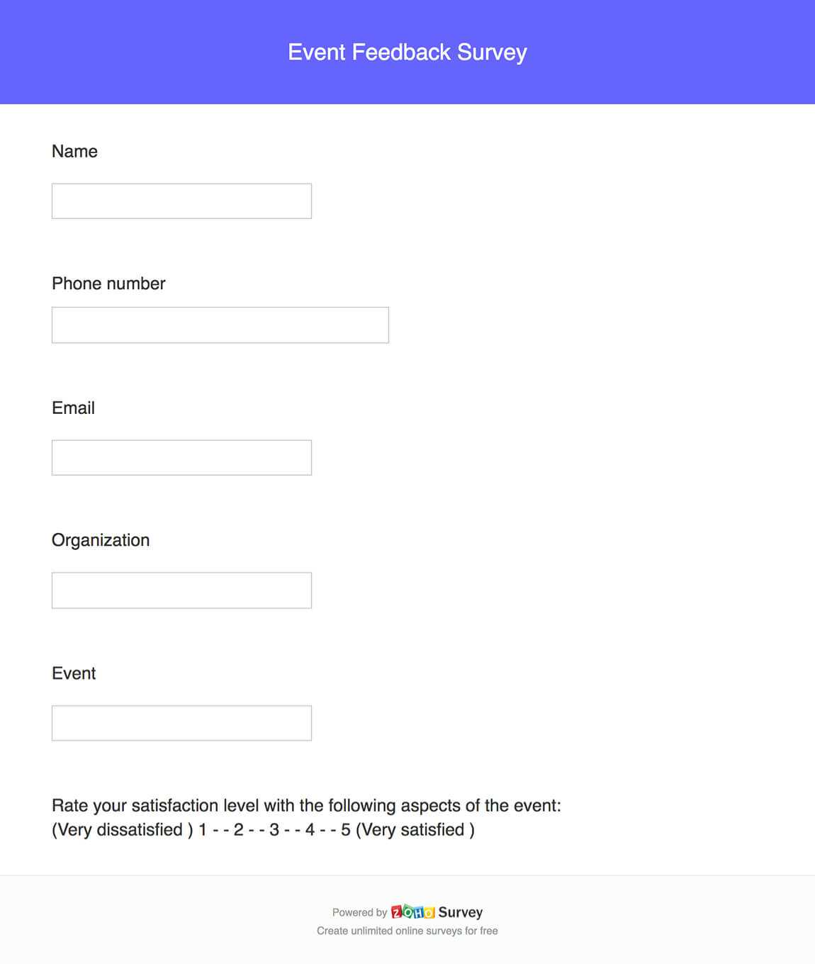 Event Survey Template – Tomope.zaribanks.co Within Poll Template For Word