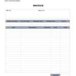 Example Of An Invoice Template And Word Document Invoice Throughout Invoice Template Word 2010