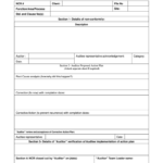Example Of Non Conformance Report – Tomope.zaribanks.co For Non Conformance Report Form Template
