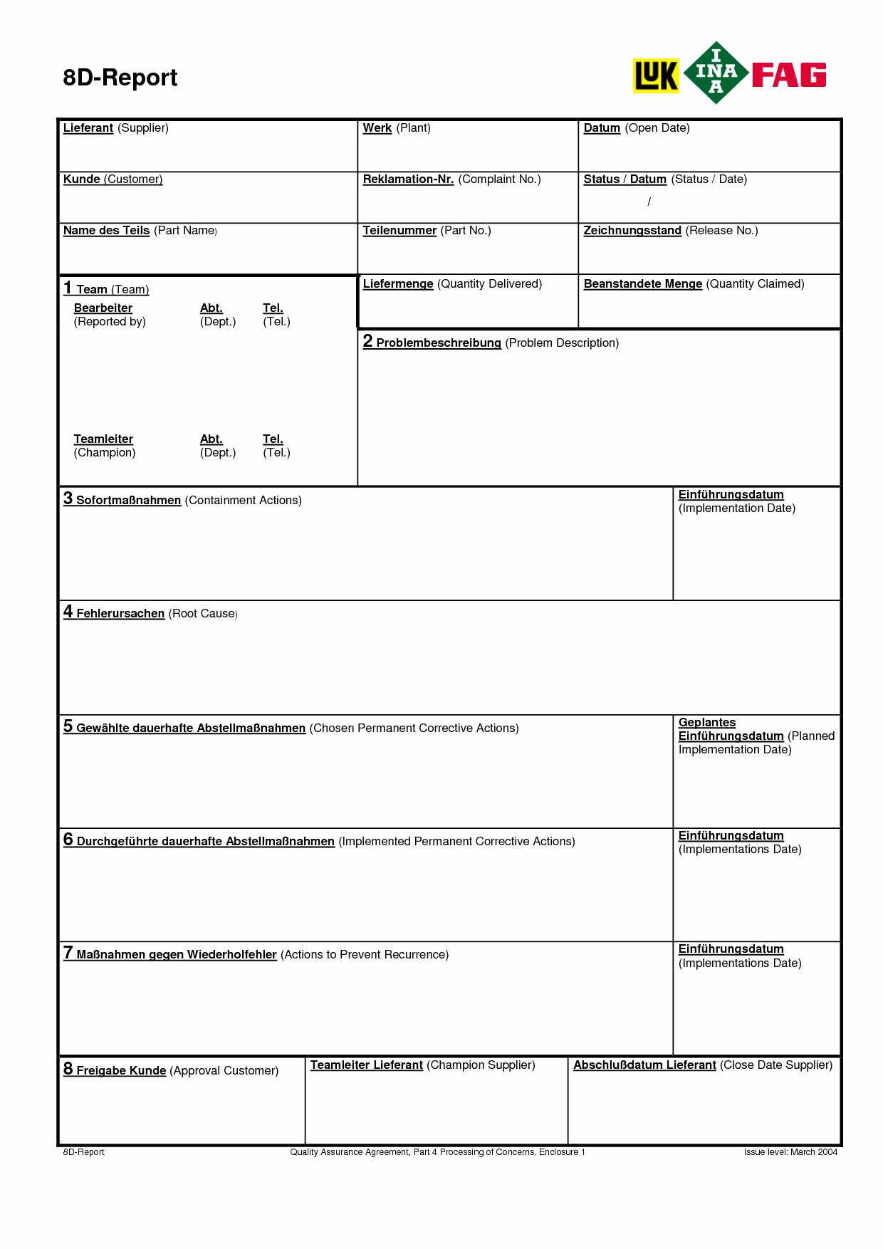Excel Worksheet Sample Problems | Printable Worksheets And Within 8D Report Template Xls
