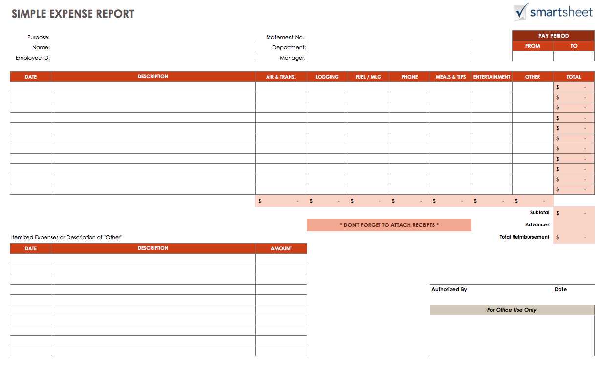 Expense Report Template Excel | Apcc2017 Regarding Expense Report Template Excel 2010