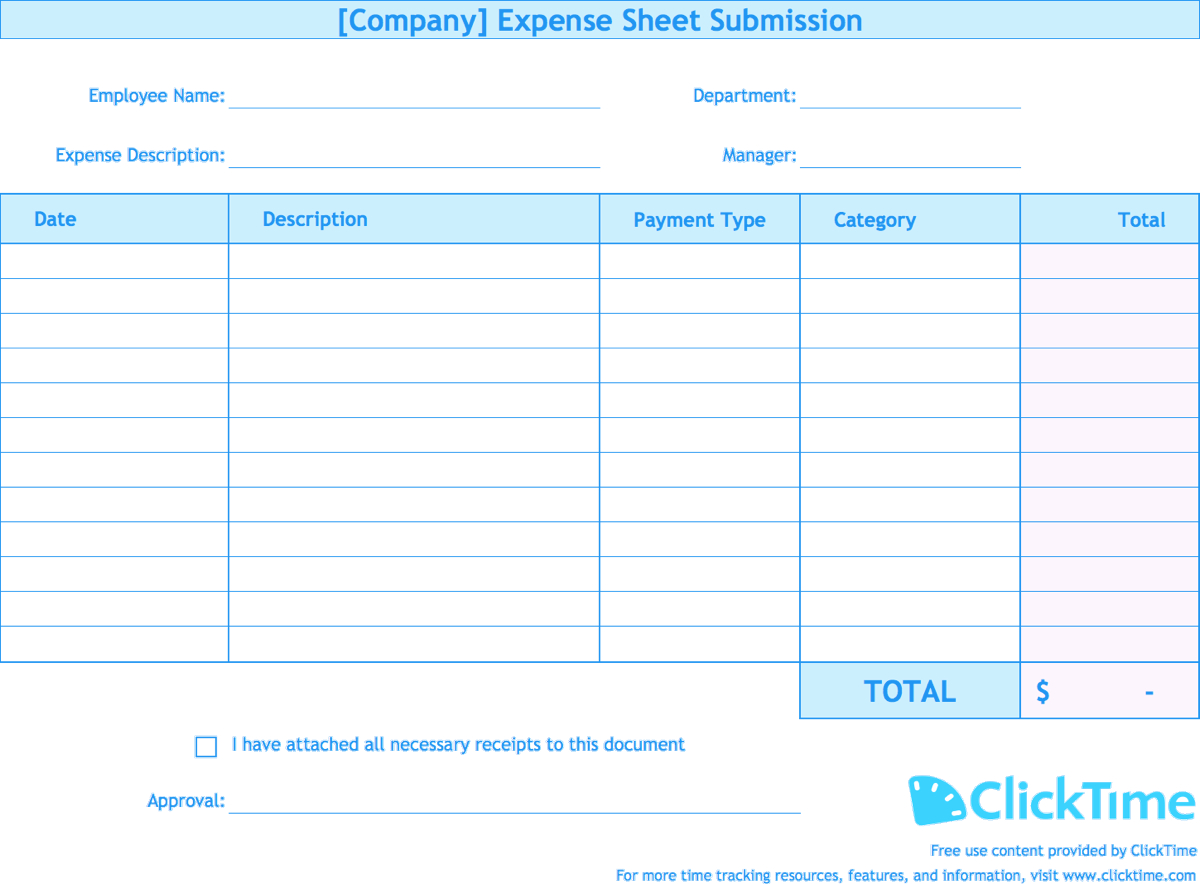 Expense Report Template | Track Expenses Easily In Excel In Expense Report Spreadsheet Template