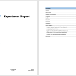 Experiment Report Template - Microsoft Word Templates intended for Lab Report Template Word