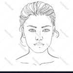 Face Chart Makeup Artist Blank Template For Blank Model Sketch Template
