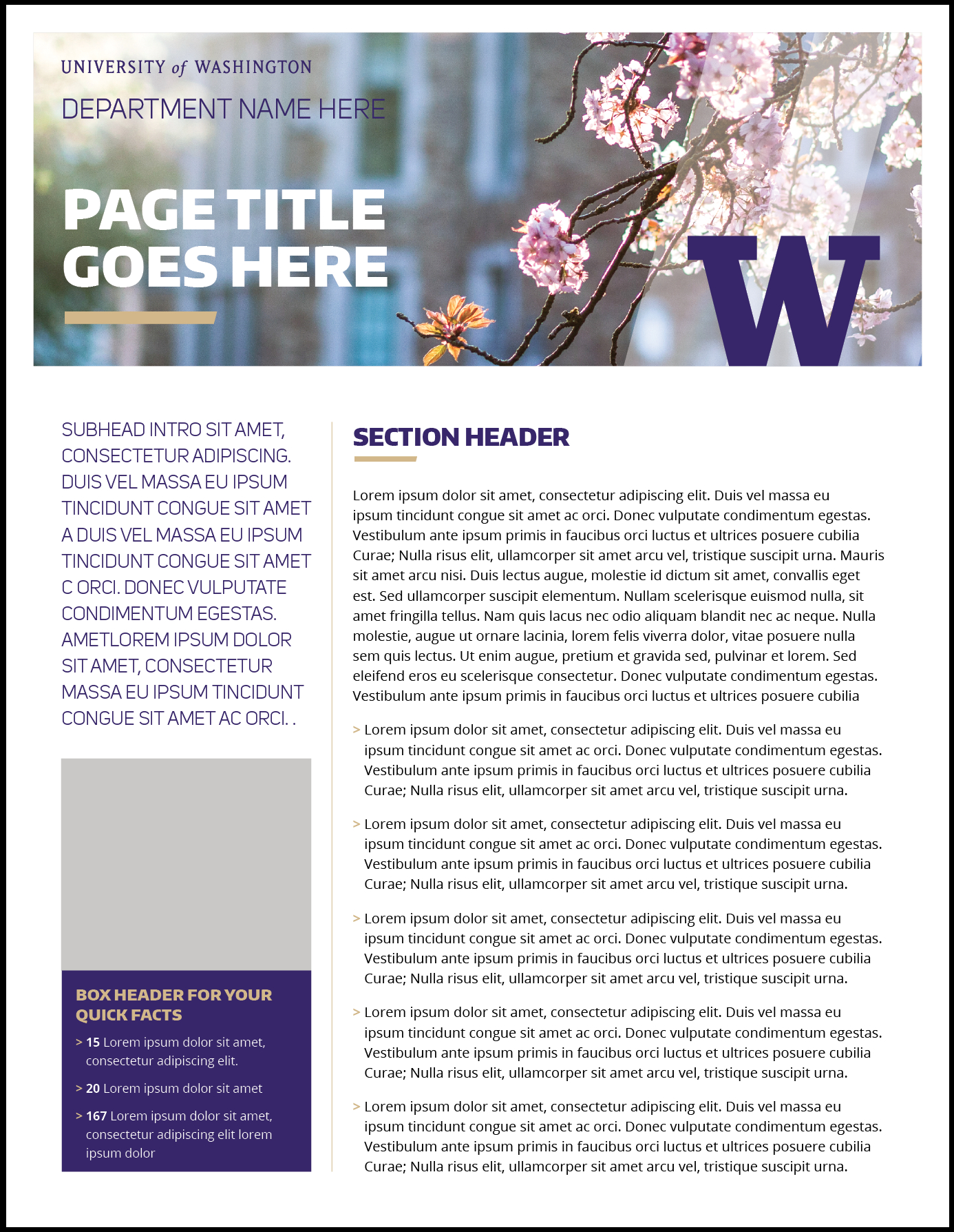 Fact Sheet | Uw Brand Intended For Fact Sheet Template Microsoft Word