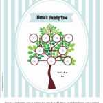 Family Tree Poster Pertaining To Blank Family Tree Template 3 Generations