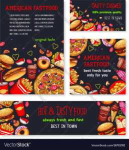 Fast Food Meal For Restaurant Banner Template pertaining to Food Banner Template