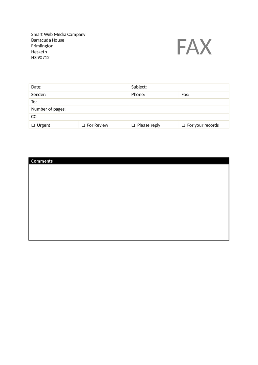 Fax Cover Sheet Word Template – Edit, Fill, Sign Online Within Fax Template Word 2010