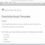 Feasibility Study Template Inside Technical Feasibility Report Template