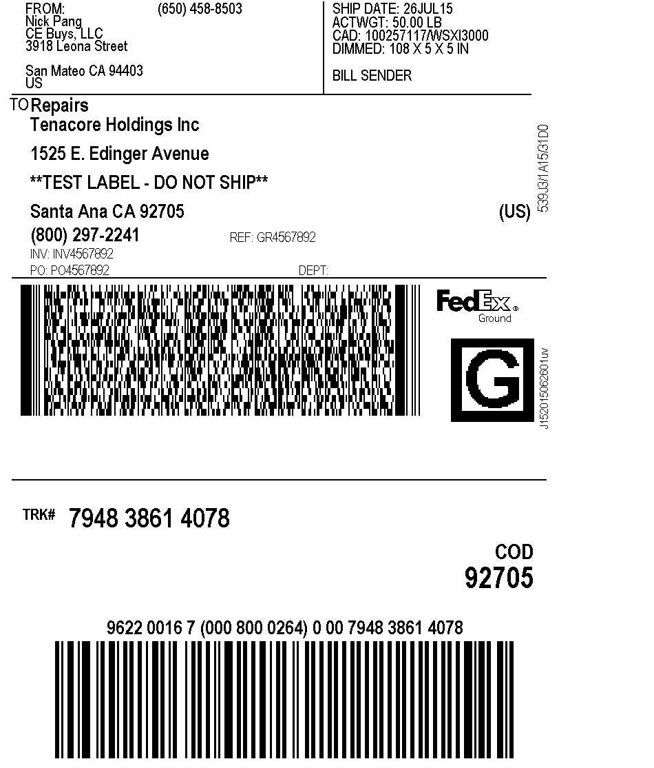 Fedex Ground Return Label Pertaining To Fedex Label Template Word