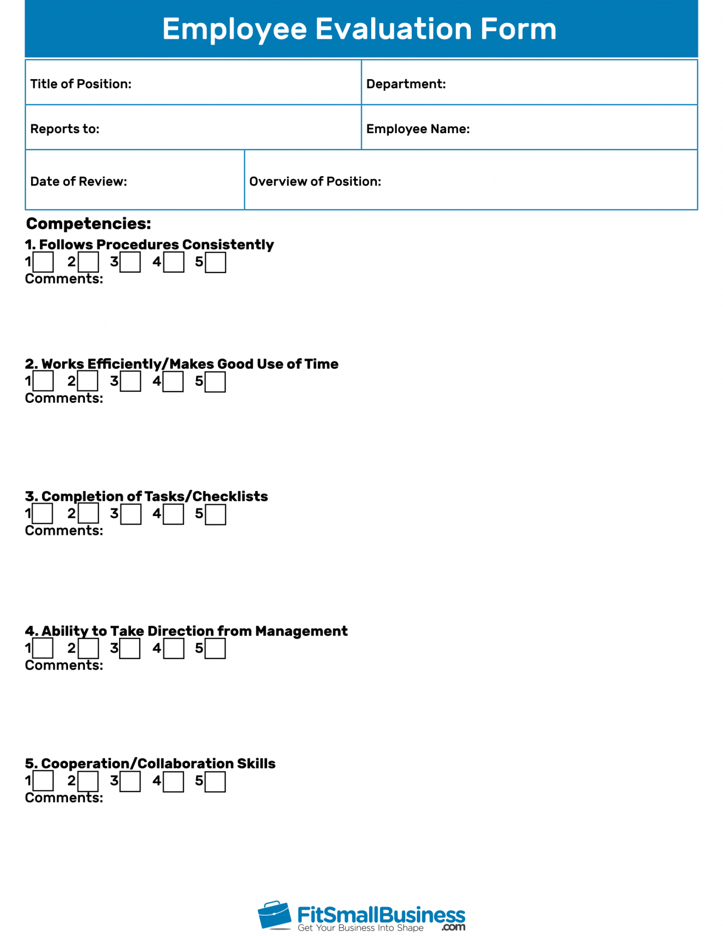 Feedback Form For Employees Performance Intended For Word Employee Suggestion Form Template