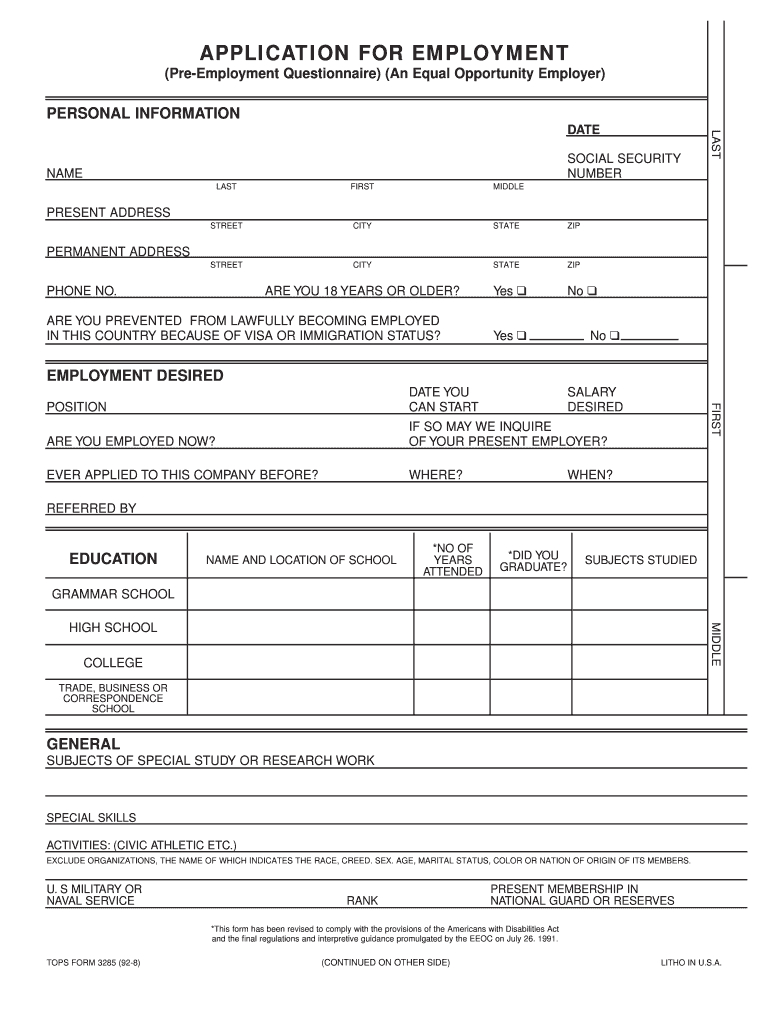 Fillable Job Application – Fill Online, Printable, Fillable Pertaining To Job Application Template Word Document