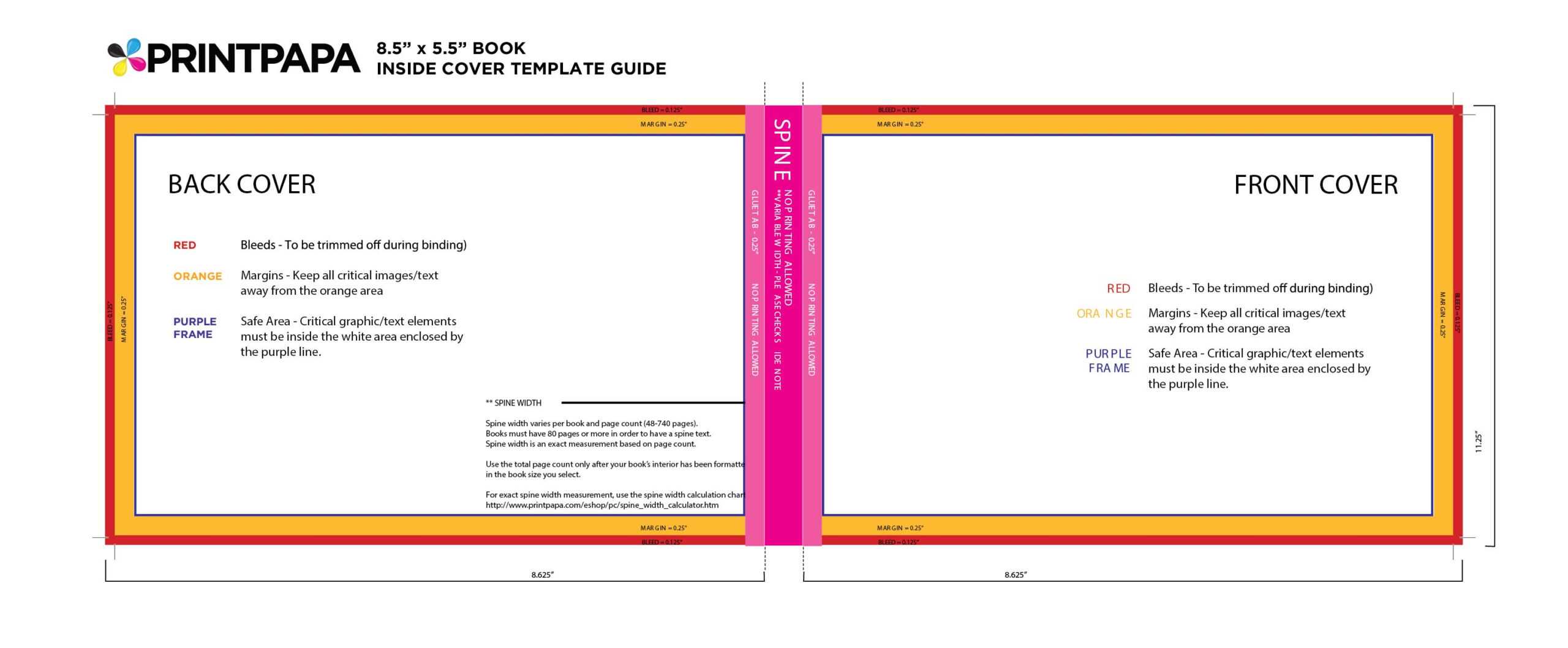 Find A Printing Template :: Printpapa Intended For 6X9 Book Template For Word