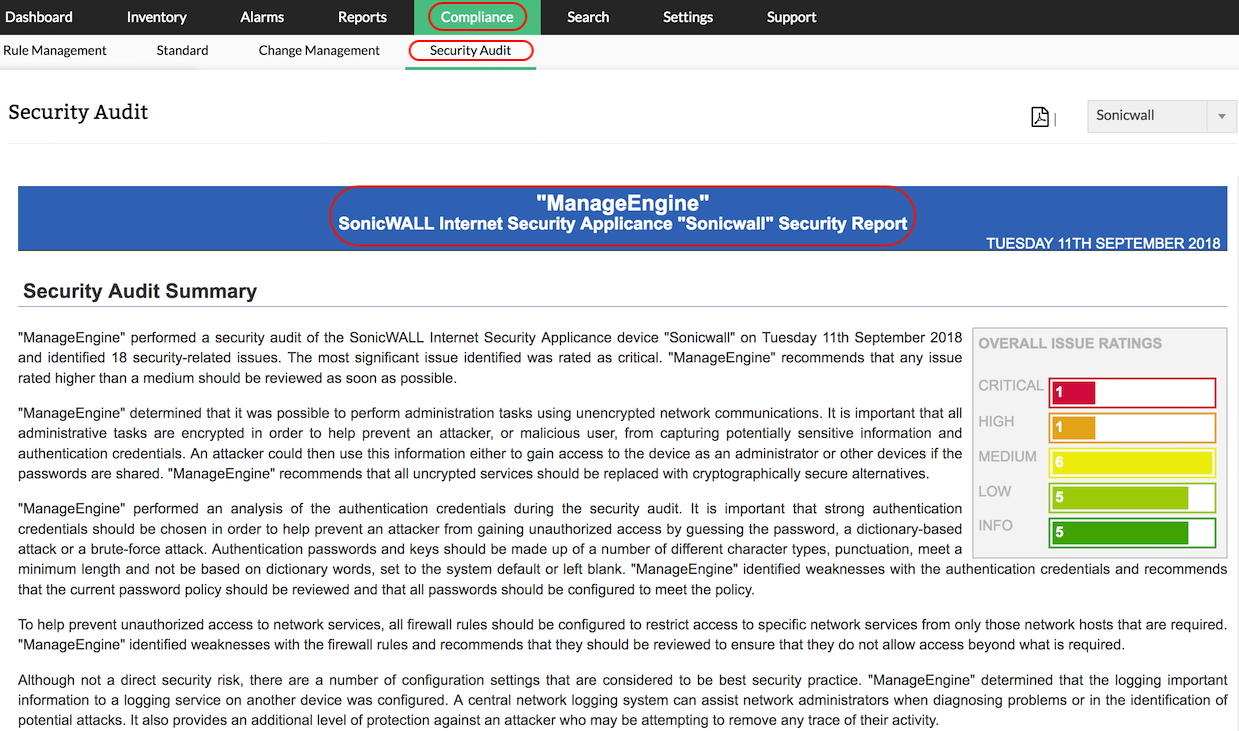 Firewall Security Audit | Firewall Configuration Analysis Tool For Network Analysis Report Template