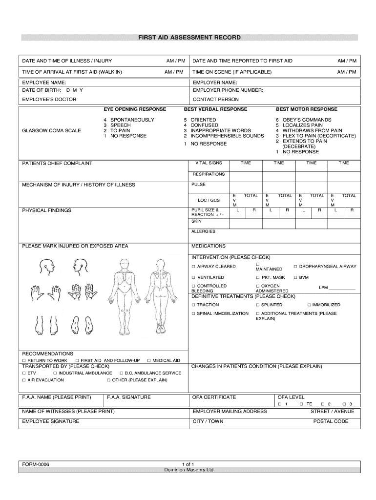First Aid Incident Report Form Template - Best Sample Template Inside First Aid Incident Report Form Template