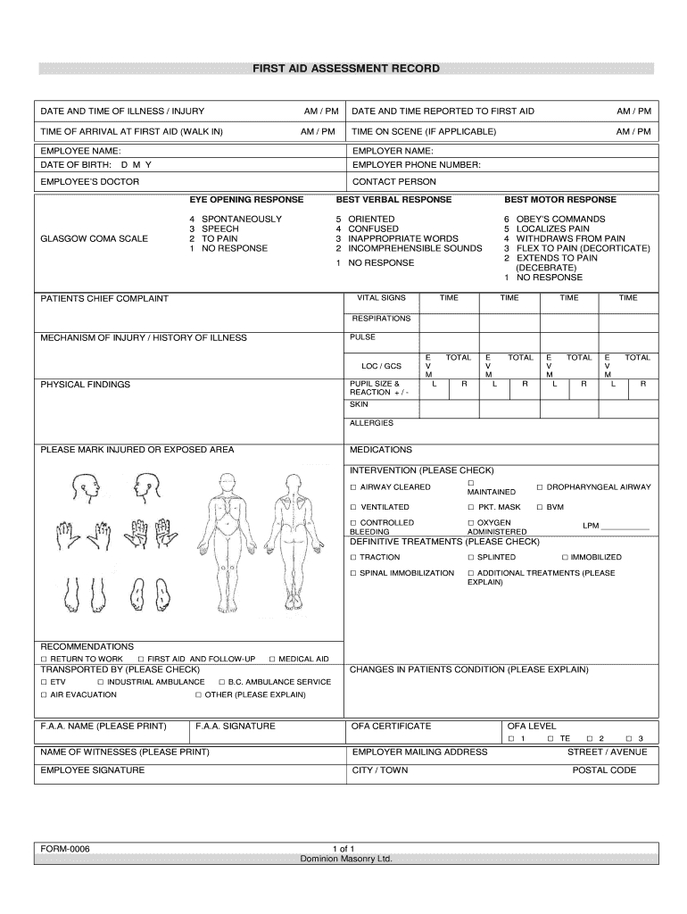 First Aid Incident Report Sample – Fill Online, Printable Regarding Medication Incident Report Form Template
