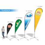 Flag Banners in Sharkfin Banner Template