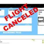 Flight Canceled Plane Ticket Stock Illustration Regarding Plane Ticket Template Word
