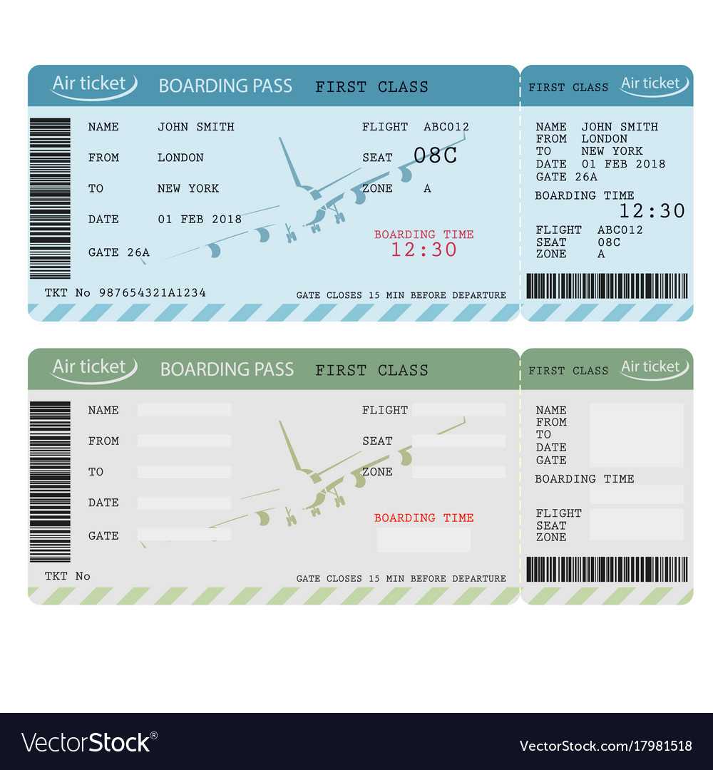 Flight Ticket Maker Duplicate With Plane Ticket Template Word