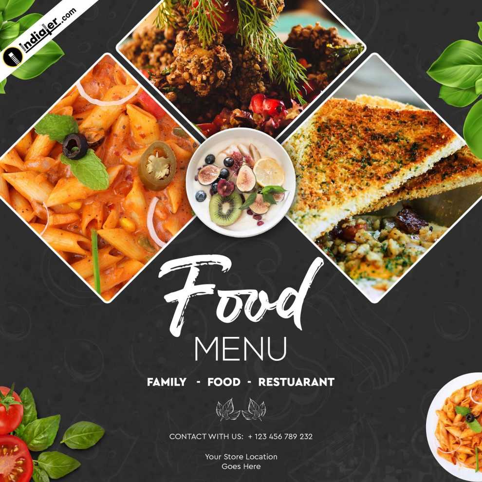 Food Banner Design Template Free Psd Download – Indiater Intended For Food Banner Template
