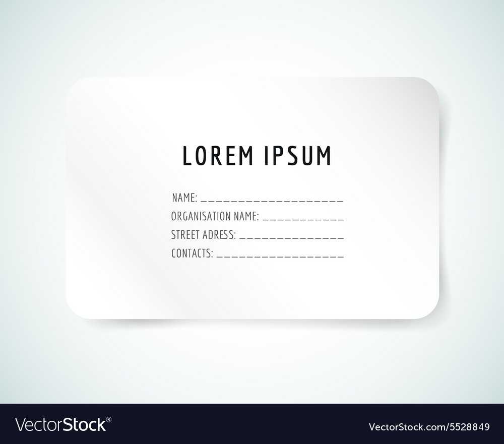 Form Blank Template Business Card Paper And Pertaining To Blank Business Card Template Download