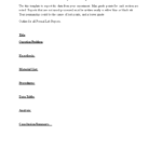 Formal Science Lab Report Template | Templates At Inside Formal Lab Report Template