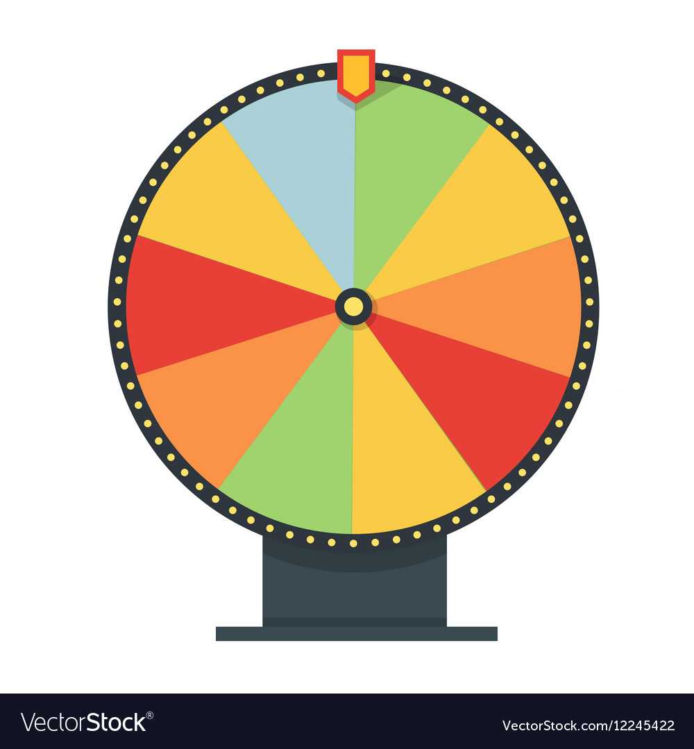 Fortune Wheel In Flat Style Blank Template Game Inside Blank Wheel Of Life Template