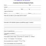Free 14+ Customer Service Evaluation Forms In Pdf Intended For Blank Evaluation Form Template