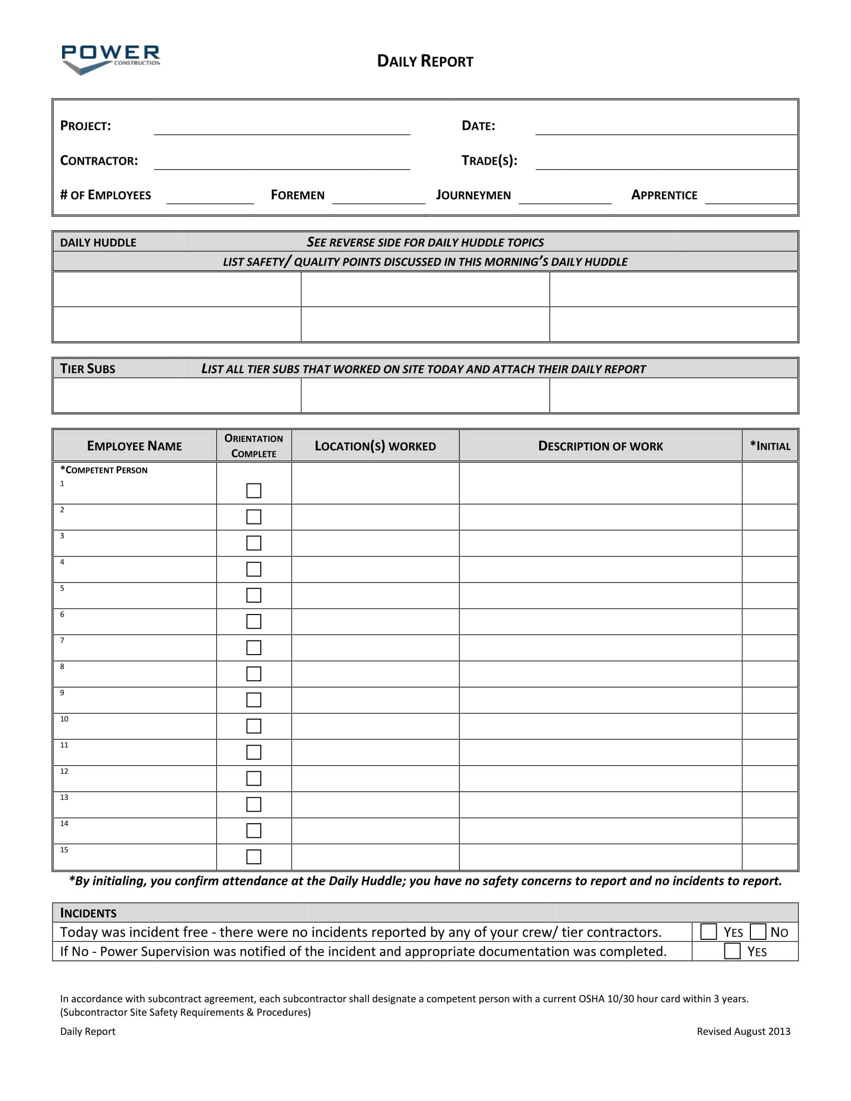 Free 14+ Daily Report Forms In Pdf | Ms Word Within Daily Report Sheet Template