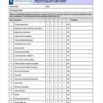 Free 15+ Peer Evaluation Forms In Pdf | Ms Word Within Blank Evaluation Form Template