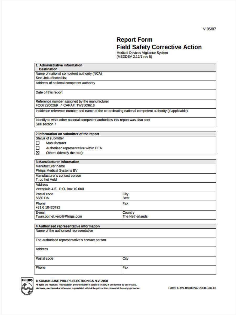 Free 23+ Corrective Action Form Examples In Pdf | Ms Word Intended For Corrective Action Report Template