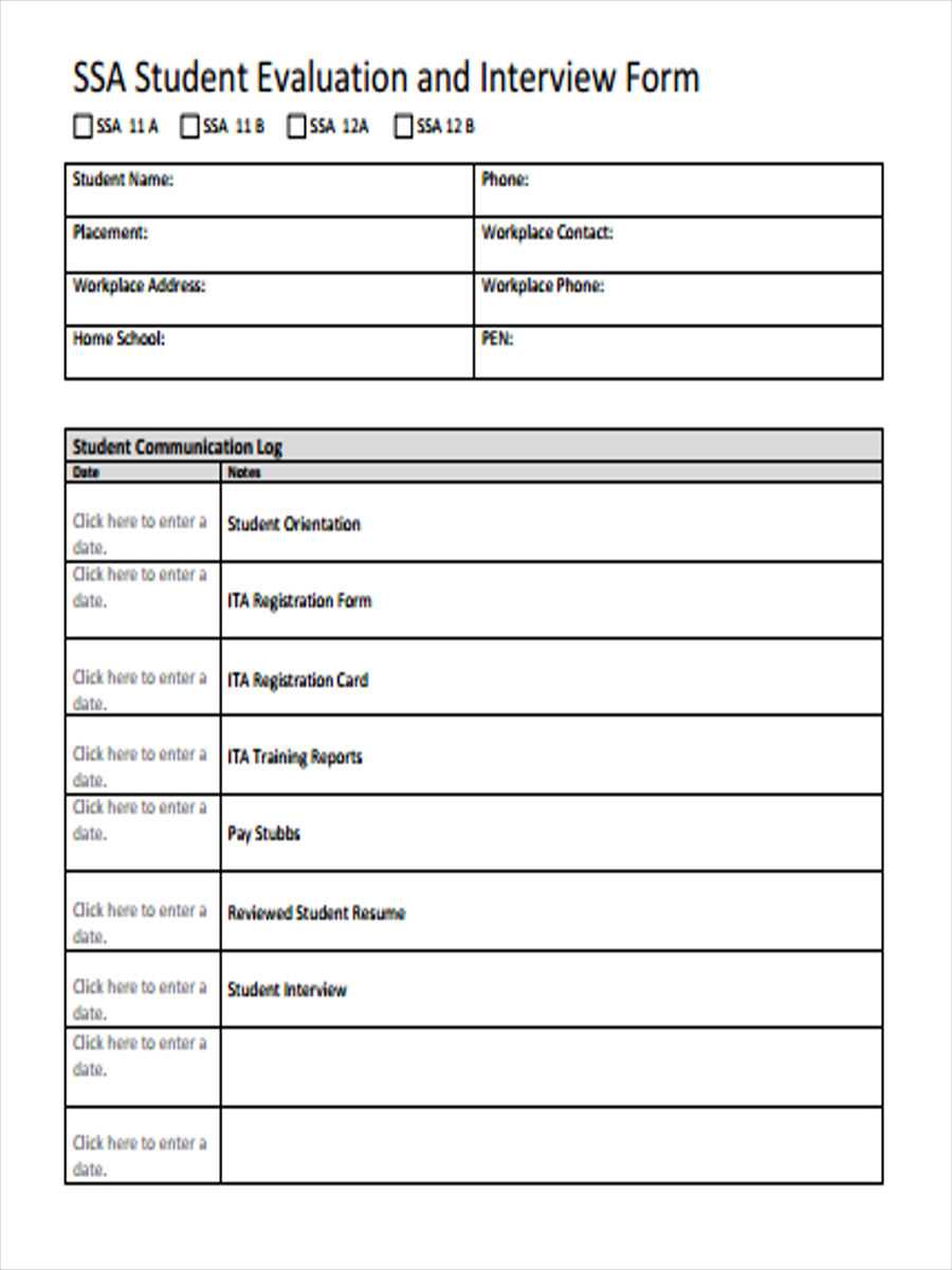Free 37+ Interview Forms In Pdf | Ms Word | Excel Regarding Student Feedback Form Template Word