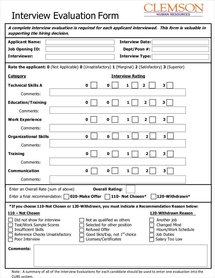 Free 9+ Interview Evaluation Form Examples In Pdf | Examples With Regard To Blank Evaluation Form Template