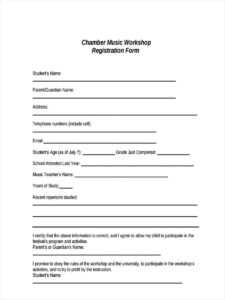 Free 9+ Workshop Registration Forms In Pdf with regard to Seminar Registration Form Template Word