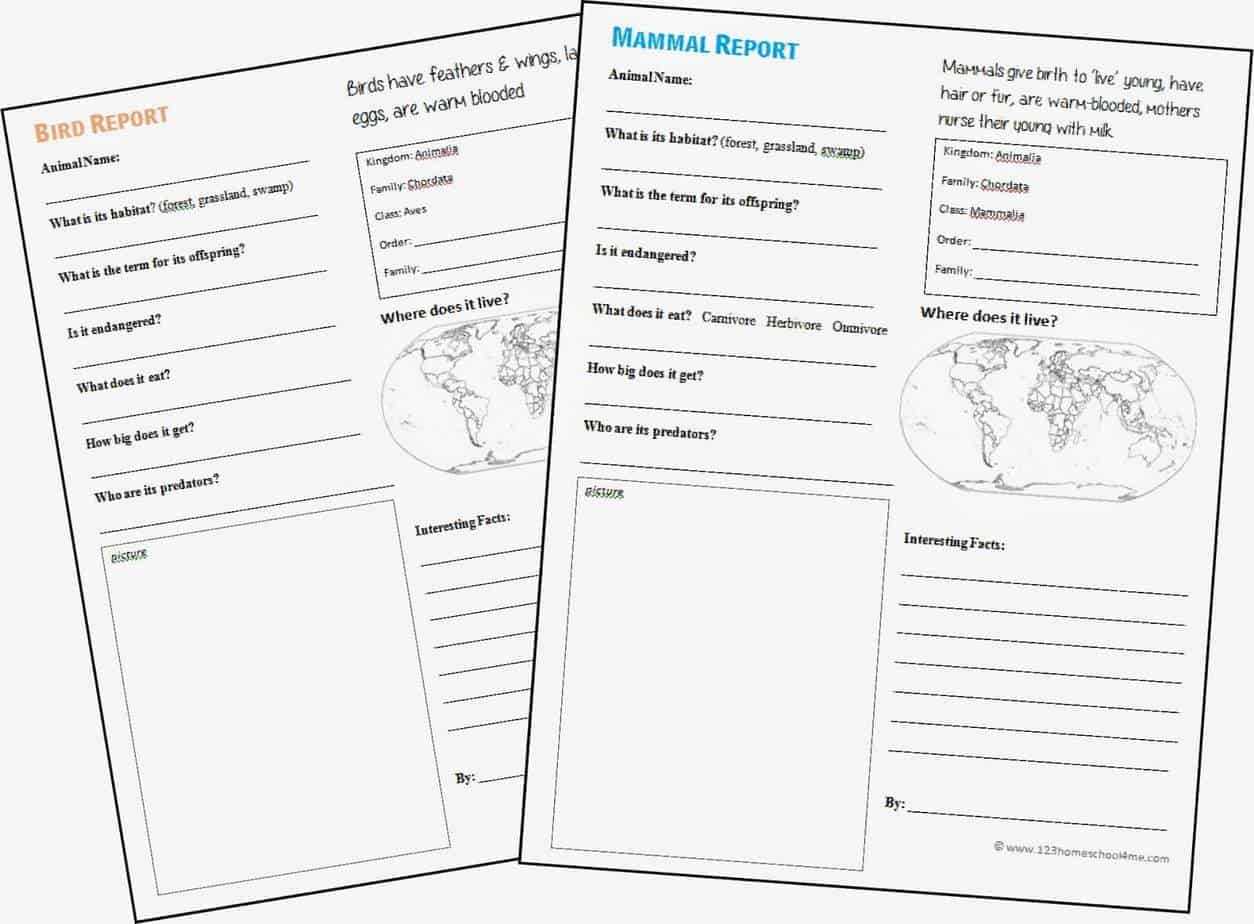 Free Animal Report Form Printable Throughout Animal Report Template