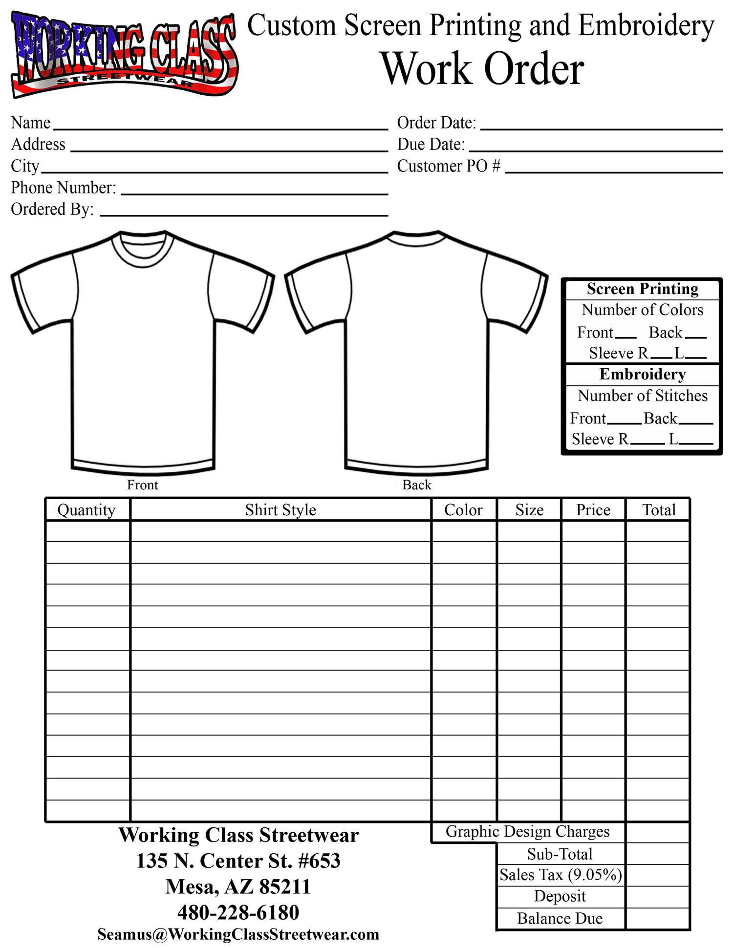 Free Blank T Shirt Order Form Template Word – Nils Stucki Regarding Blank T Shirt Order Form Template