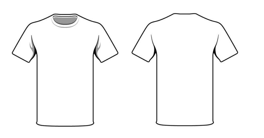 Blank T Shirt Outline Template - Sample Design Templates