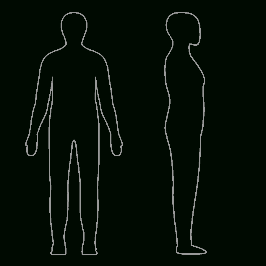 Free Body Outline, Download Free Clip Art, Free Clip Art On With Blank Body Map Template