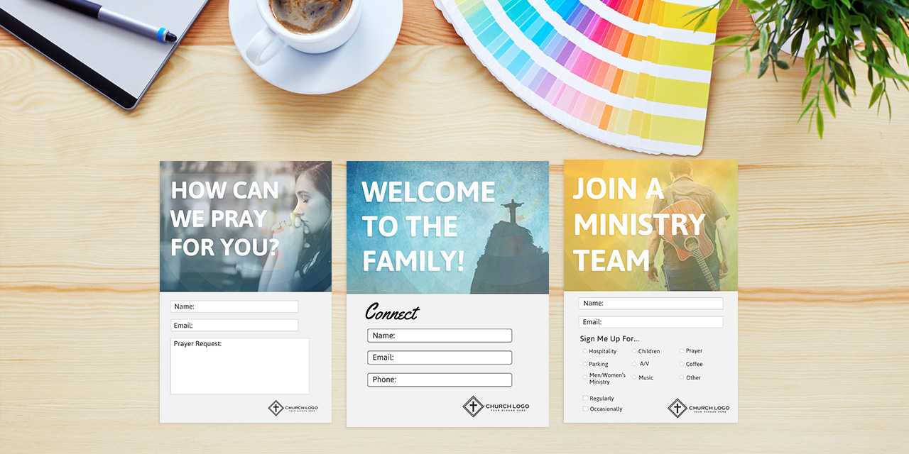 Free Church Connection Cards – Beautiful Psd Templates Regarding Church Visitor Card Template Word