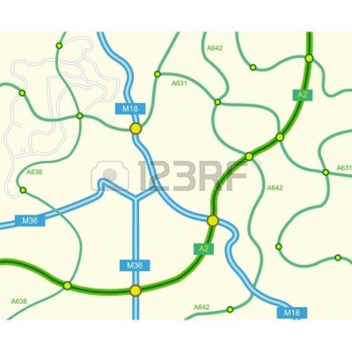 Free Clipart Road Map Inside Blank Road Map Template