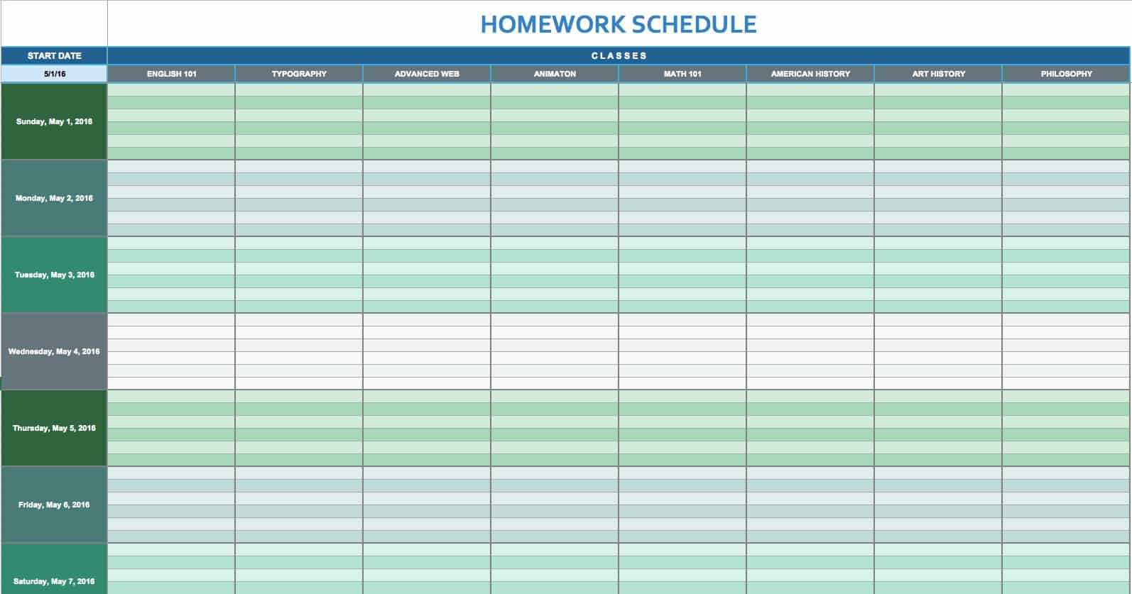 Free Daily Schedule Templates For Excel – Smartsheet Intended For Daily Report Sheet Template
